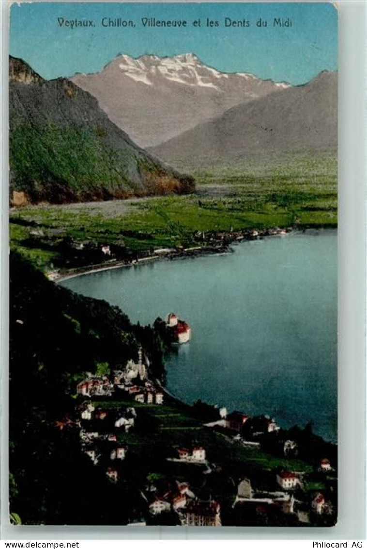 1820 Veytaux 1913 - Chillon Villeneuve et les Dents du Midi - 10394999