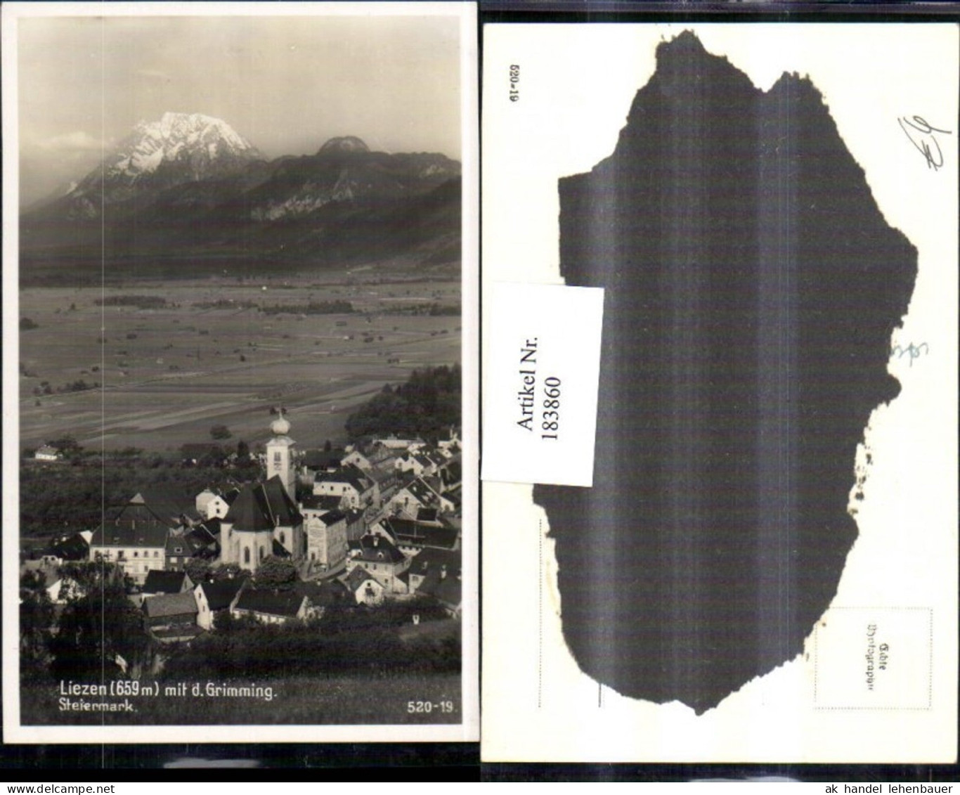 183860,Liezen Teilansicht m. Grimming