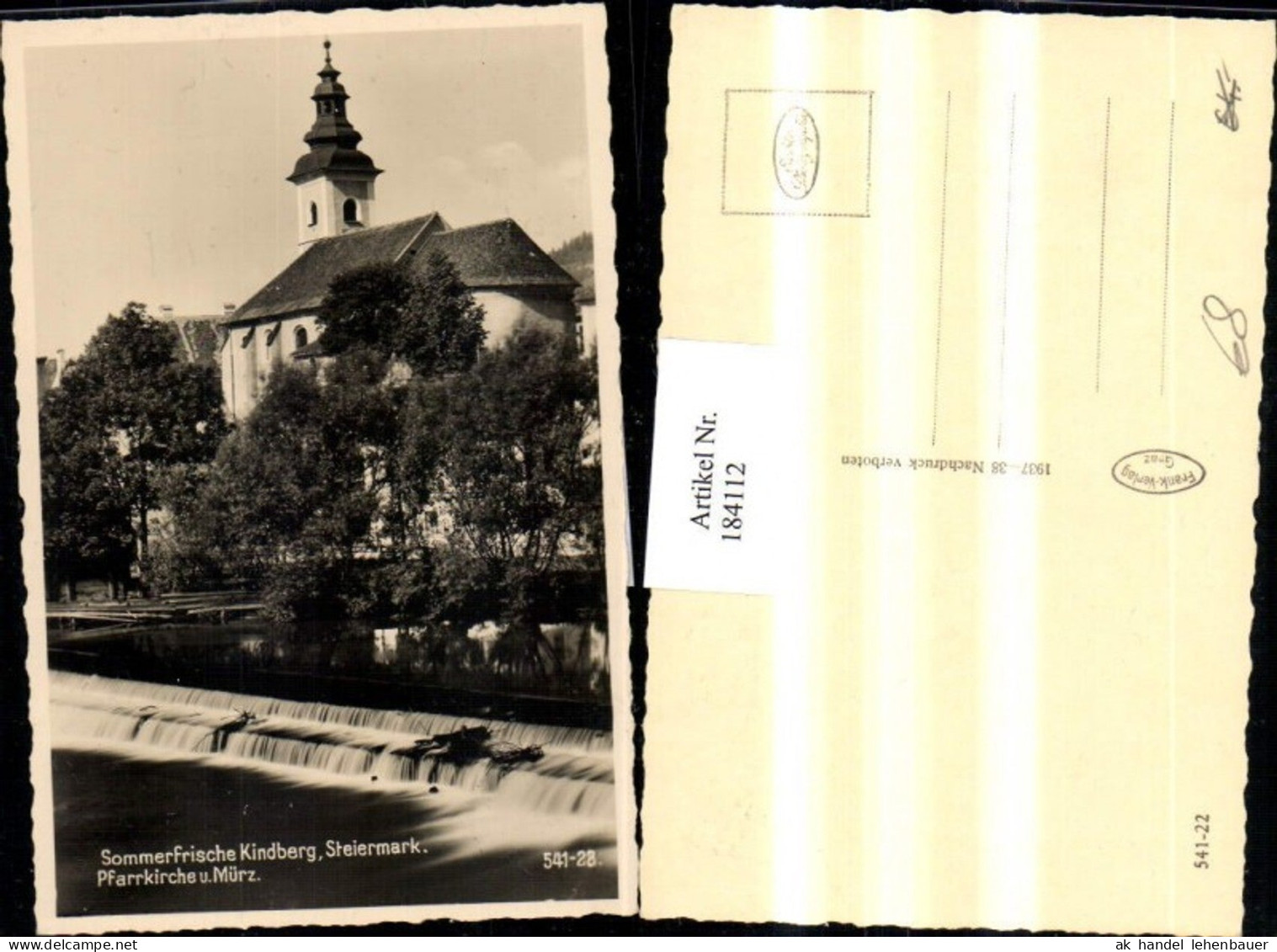 184112,Kindberg Pfarrkirche u. Mürz