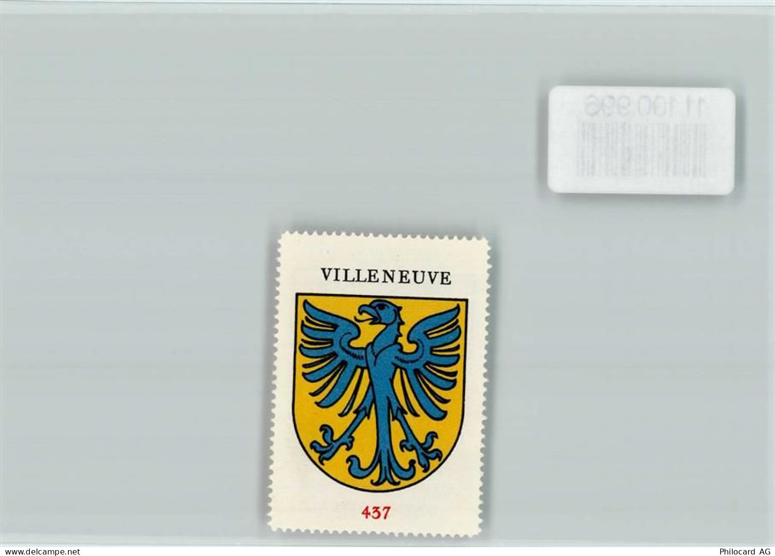 1844 Villeneuve VD - Vignette Wappen Kaffee Hag ca 1920-1940 Villeneuve... - 11100996