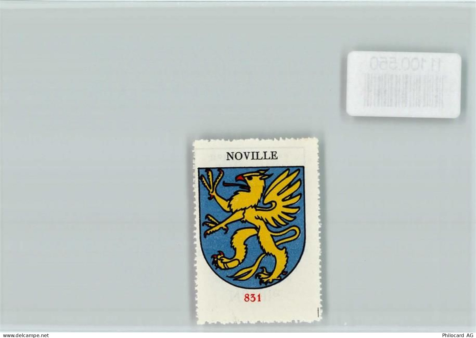 1845 Noville Crebelley - Vignette Wappen Kaffee Hag ca 1920-1940 Noville... - 11100550