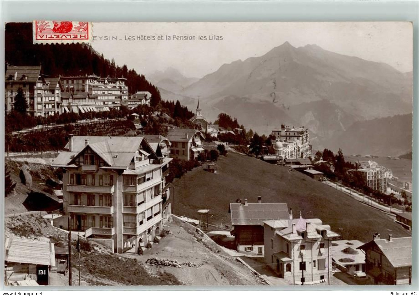 1854 Leysin 1914 - Les Hotels et la Pension les Lilas - 10608543