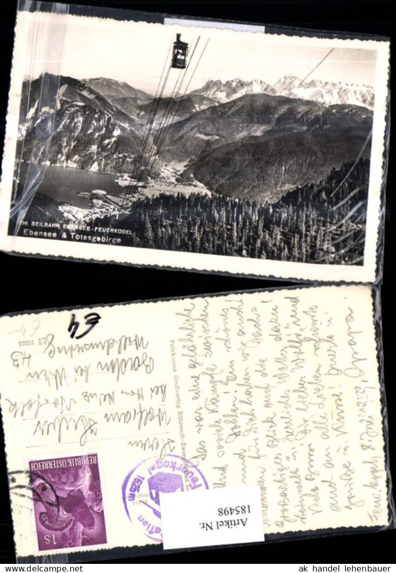 185498,Ebensee u. Totesgebirge Seilbahn Ebensee Feuerkogel