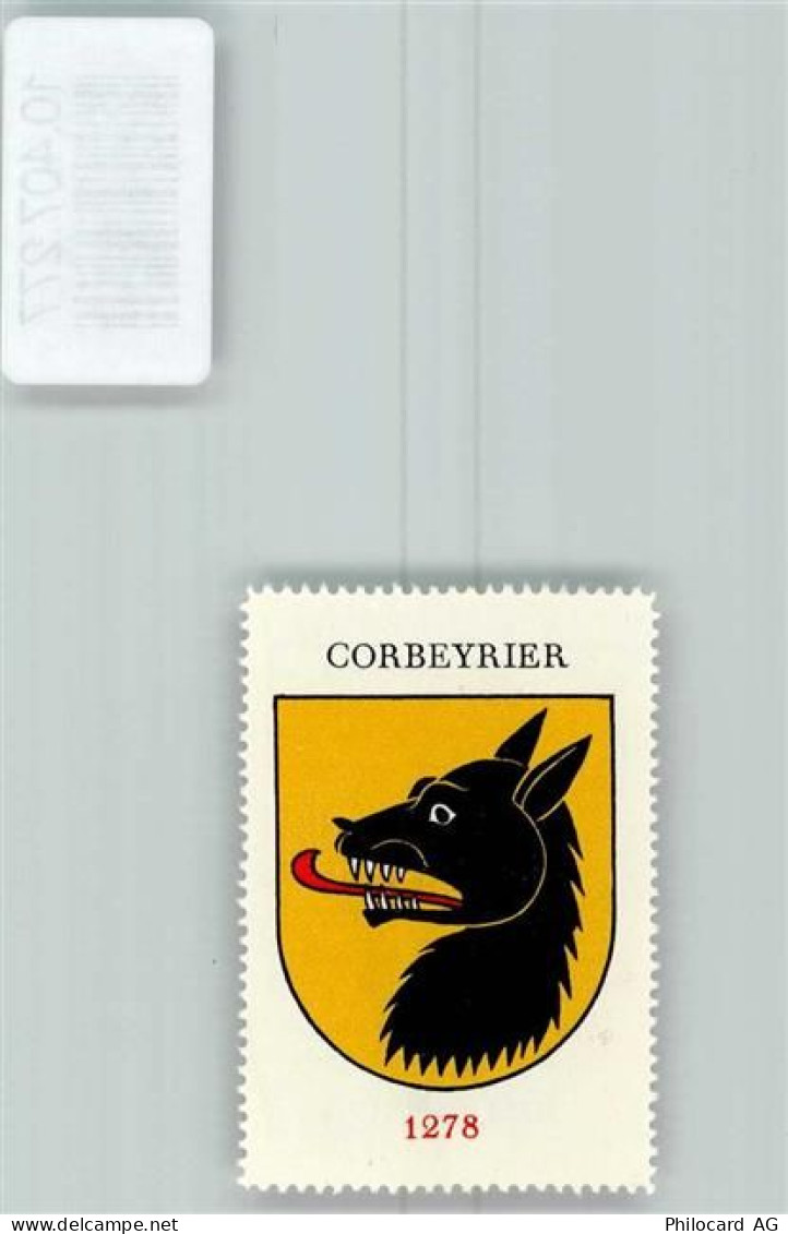 1856 Corbeyrier - Vignette Wappen Kaffee Hag 1920-1940 Wolf - 10407277
