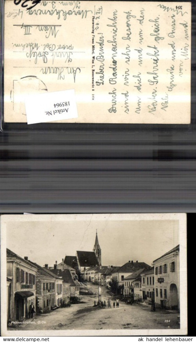 185964,Pabneukirchen Strassenansicht m. Personen