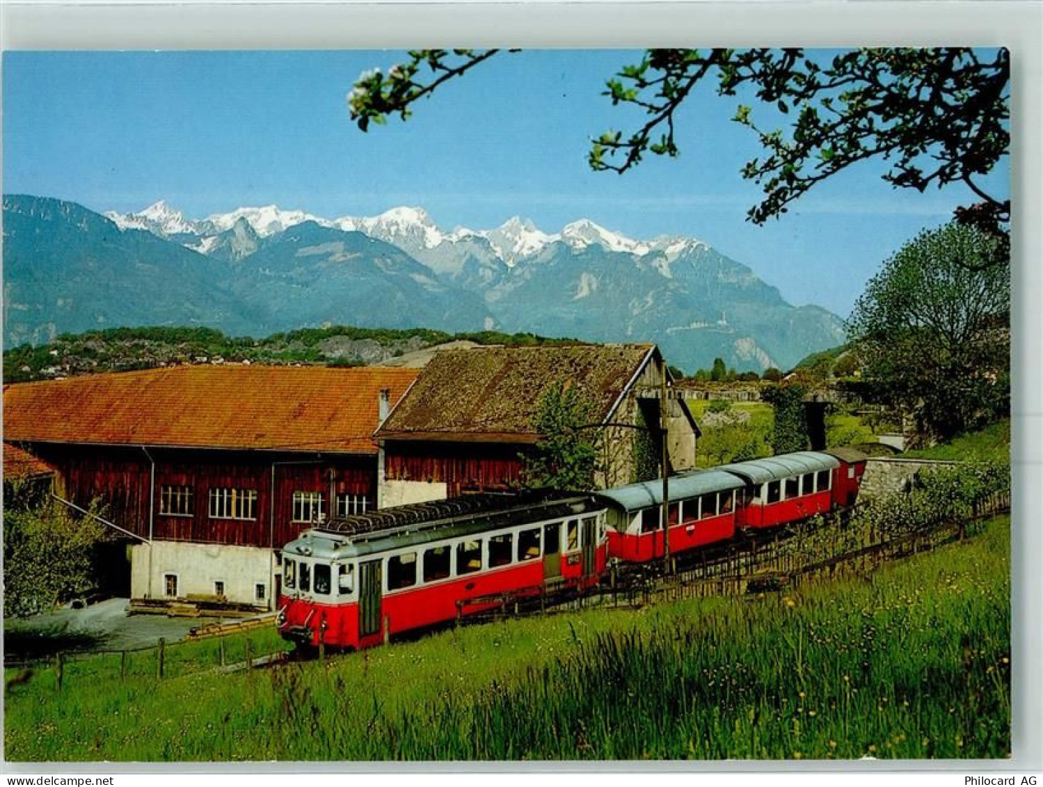 1860 Aigle - Images du Rail Aigle Ollon Monthey Champery Printemps sous ... - 10390921