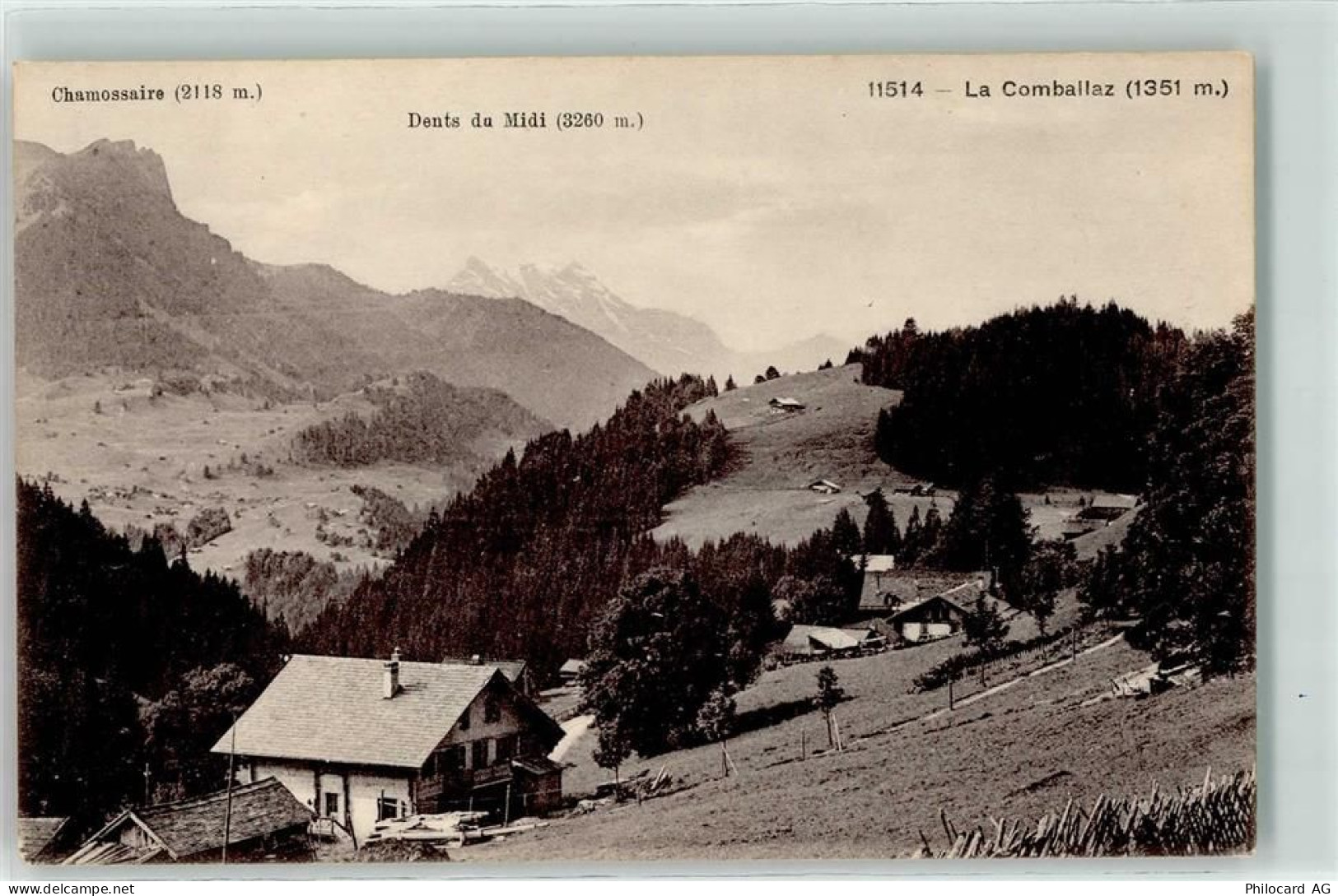 1862 La Comballaz Ormont-Dessous - Chamossaire Dent du Midi - 10596702