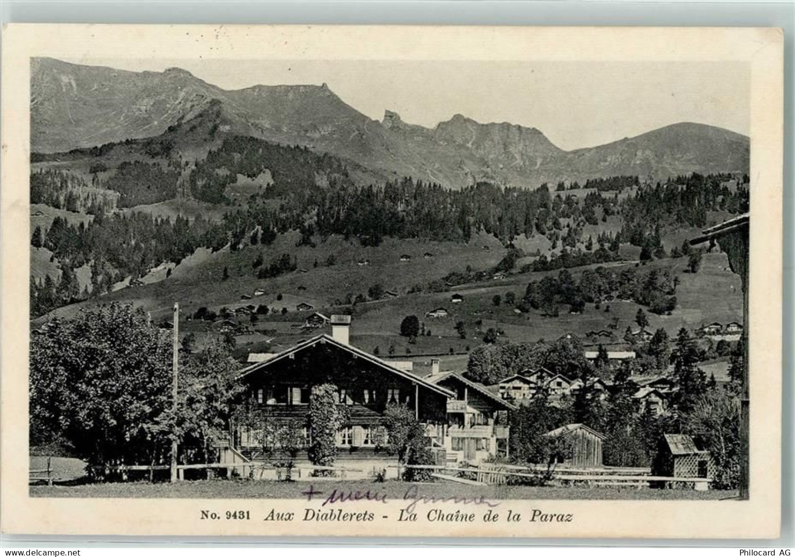1865 Les Diablerets Ormont-Dessus - La Chaîne de la Paraz - 10305017