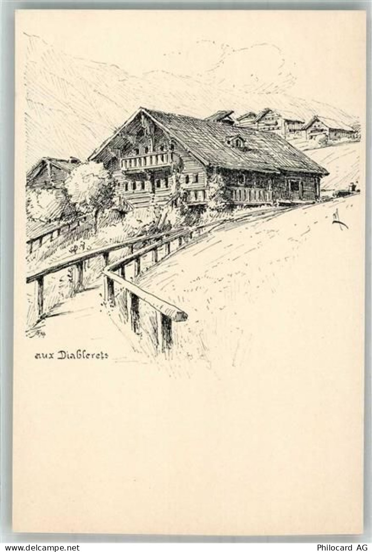 1865 Les Diablerets Ormont-Dessus Radierung Les Diablerets - 10742165