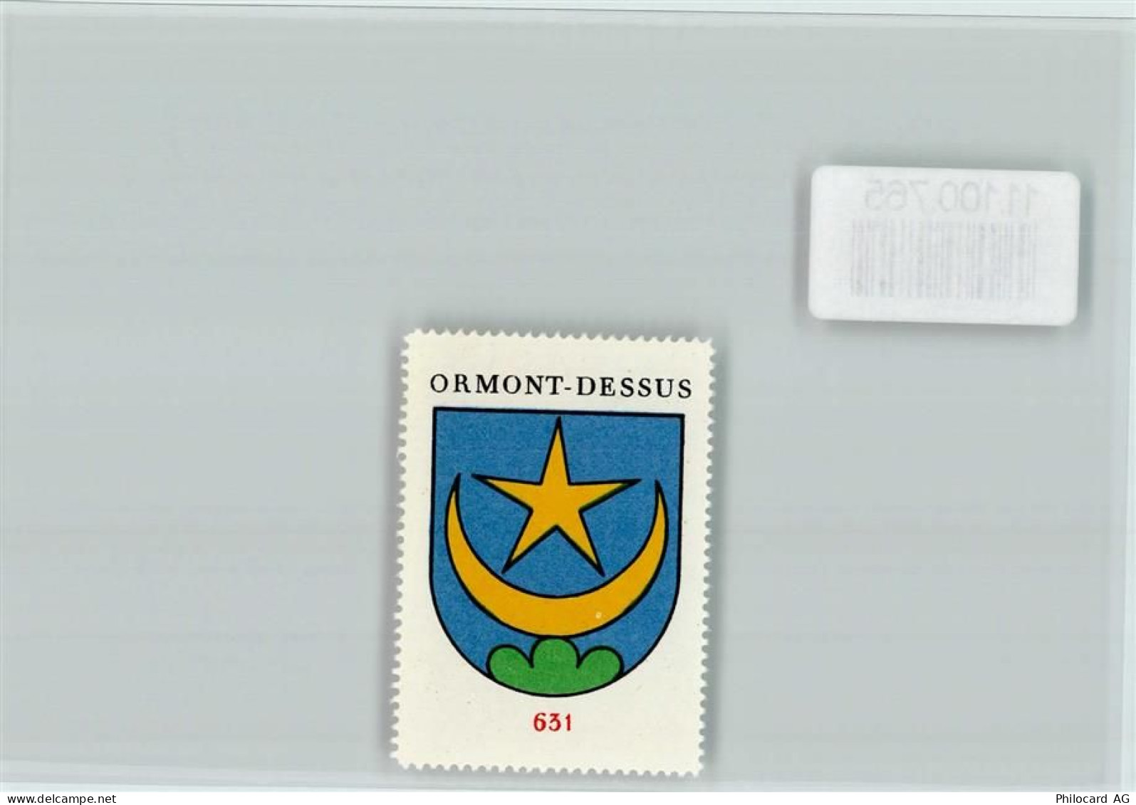 1865 Les Diablerets Ormont-Dessus - Vignette Wappen Kaffee Hag ca 1920-1... - 11100765