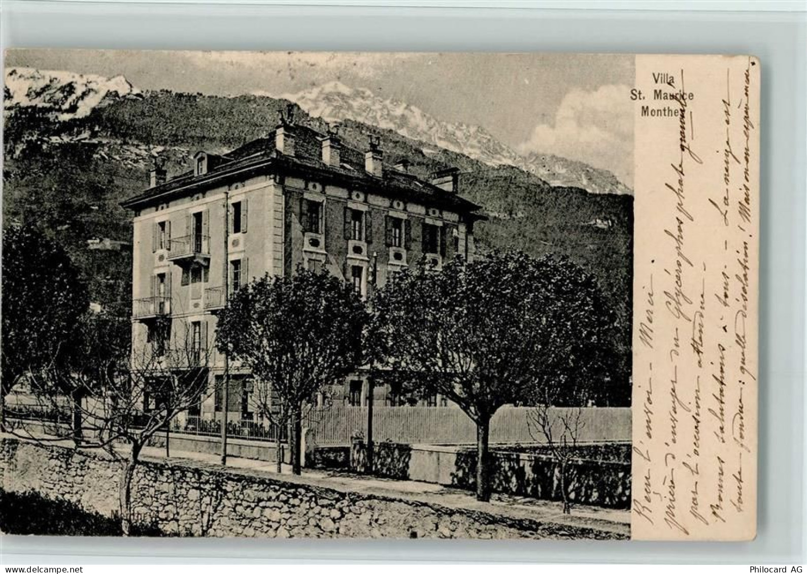1870 Monthey 1908 - Villa St. Maurice AK - 13213897
