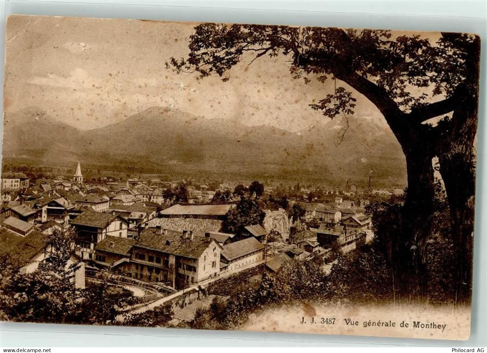 1870 Monthey Gebrauchsspuren - 10608928