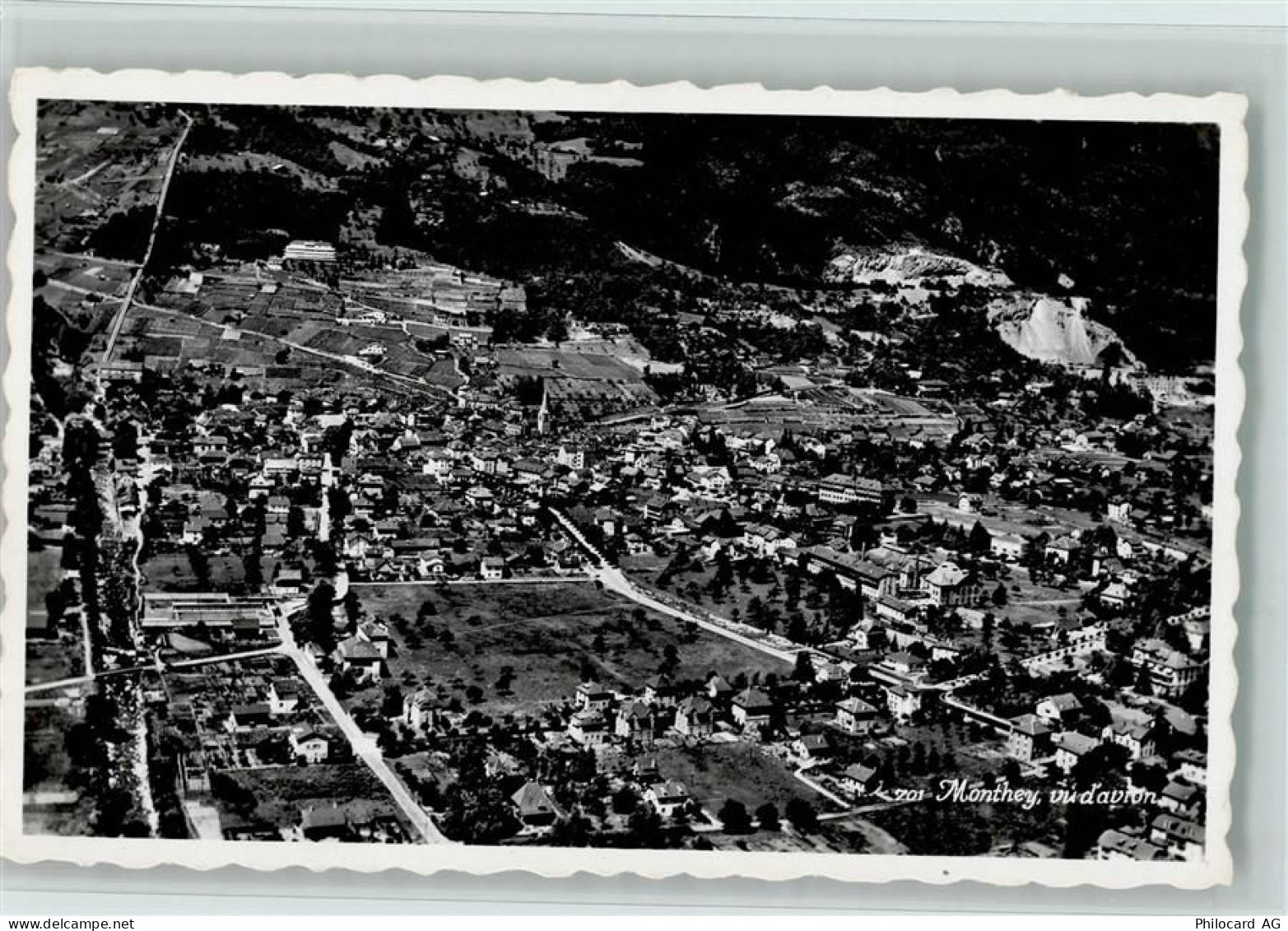 1870 Monthey - Vu dAvion Flugaufnahme - 11059695