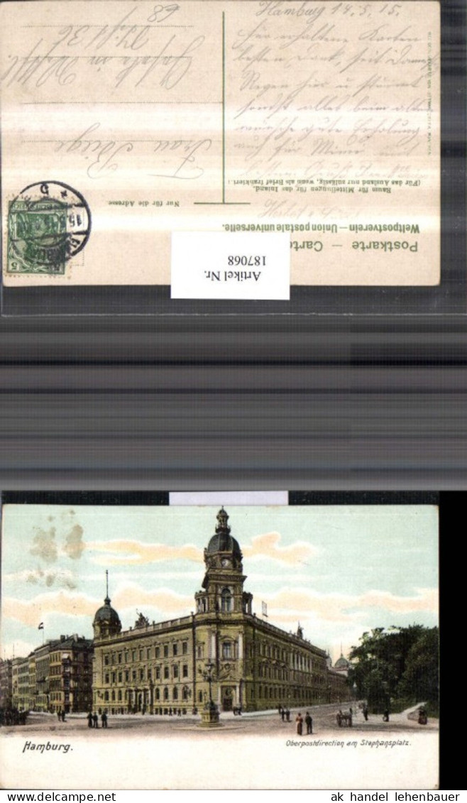 187068,Hamburg Oberpostdirection am Stephansplatz