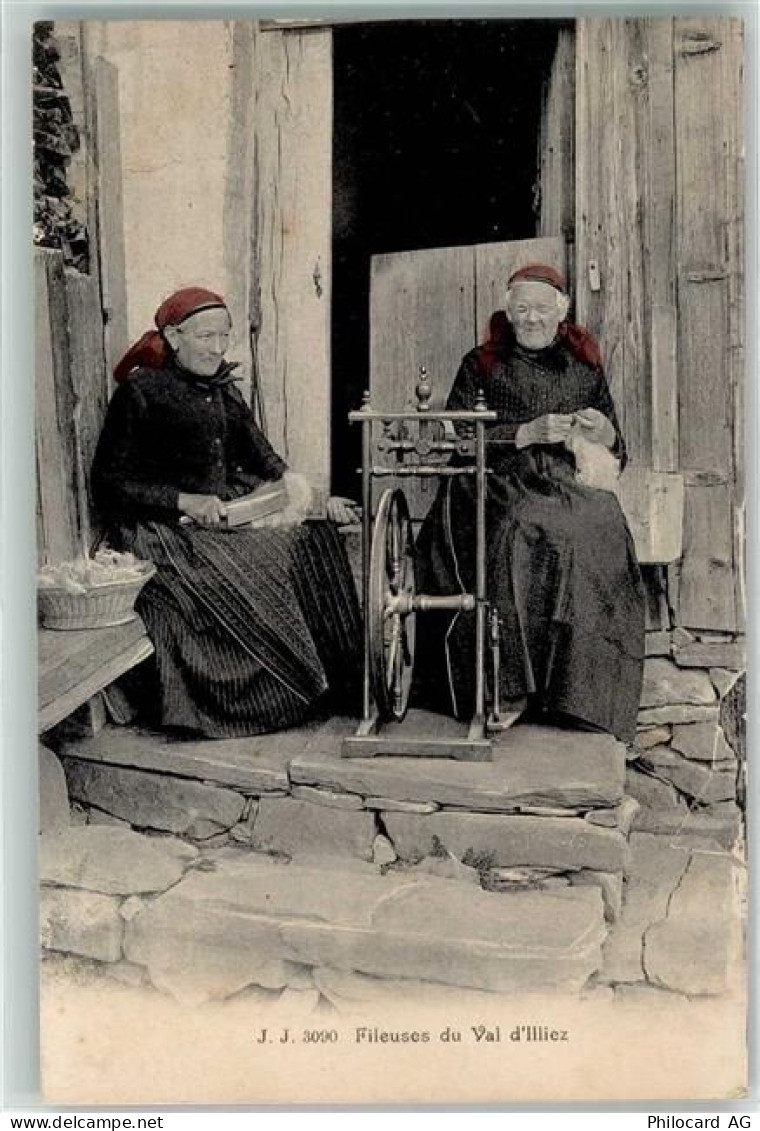 1873 Val-dIlliez 1910 - Fileuses - 39372835
