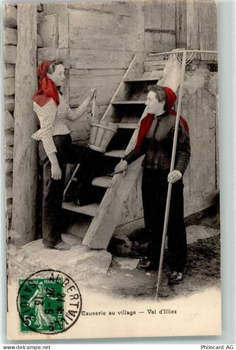 1873 Val-dIlliez - Causerie au village - 10601710