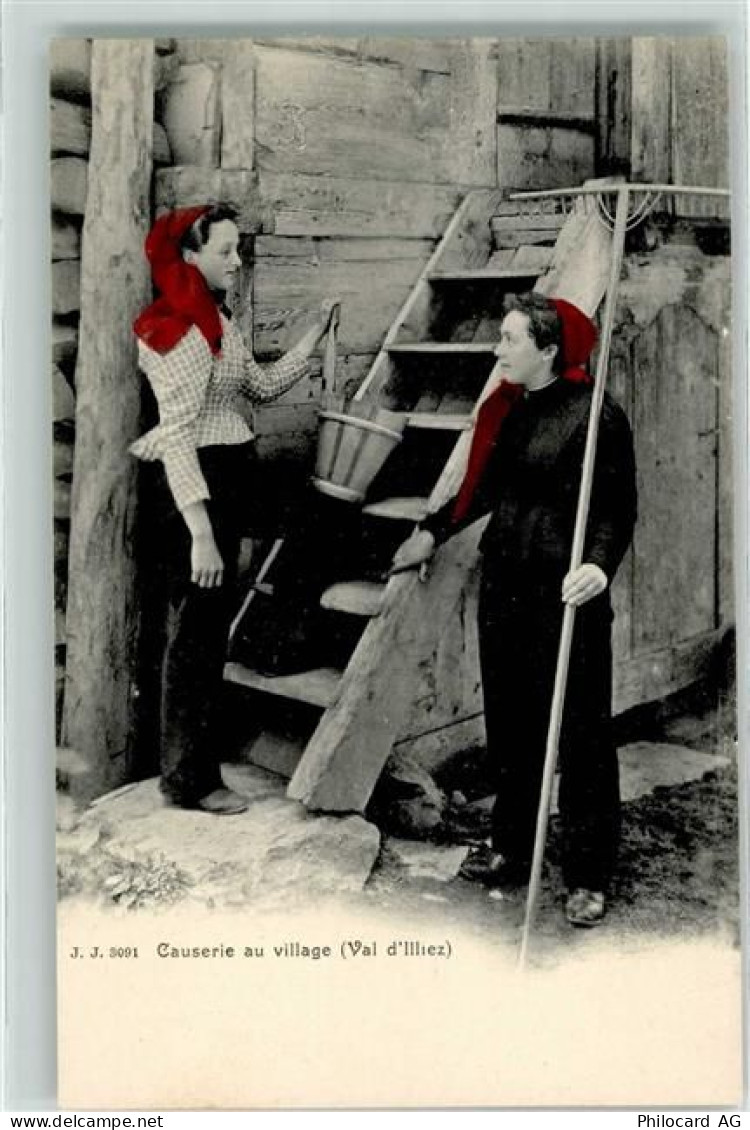 1873 Val-dIlliez - Causerie au village - 10601794