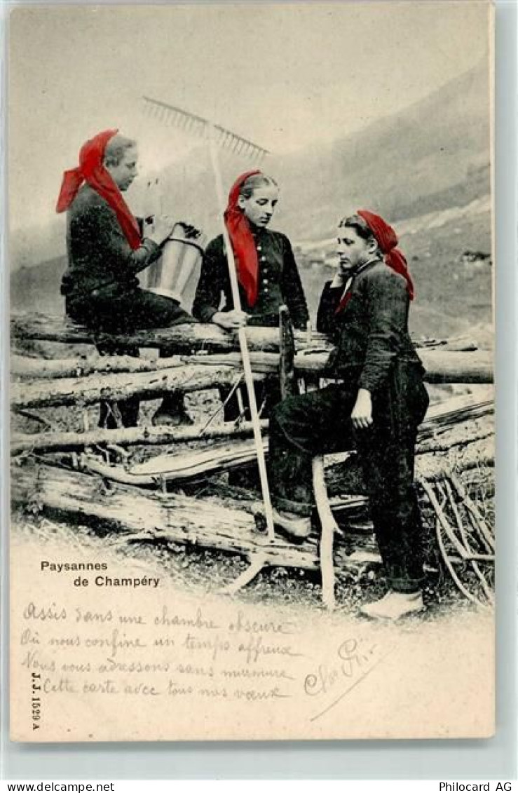 1874 Champéry - Bäuererinnen - 10601732