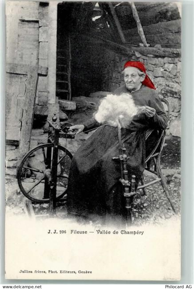 1874 Champéry - Fileuse - 39372777