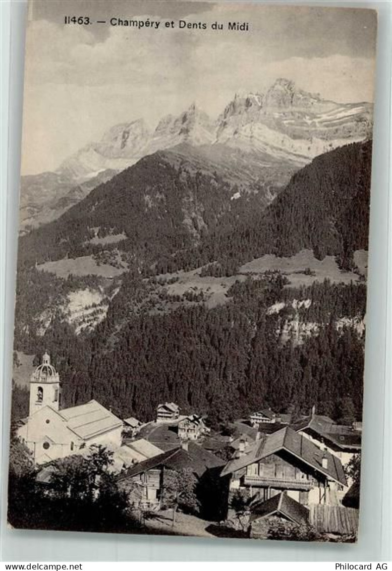 1874 Champéry Foto AK Kirche - 38071520