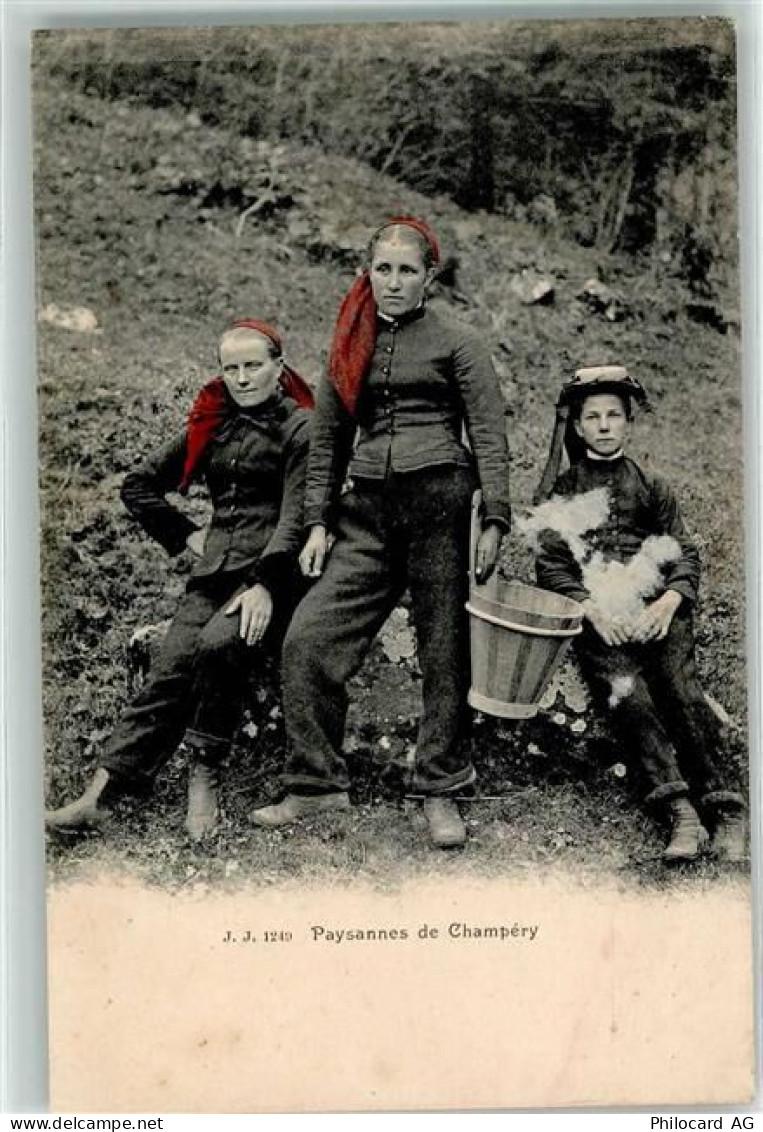 1874 Champéry - Paysannes - 10601772