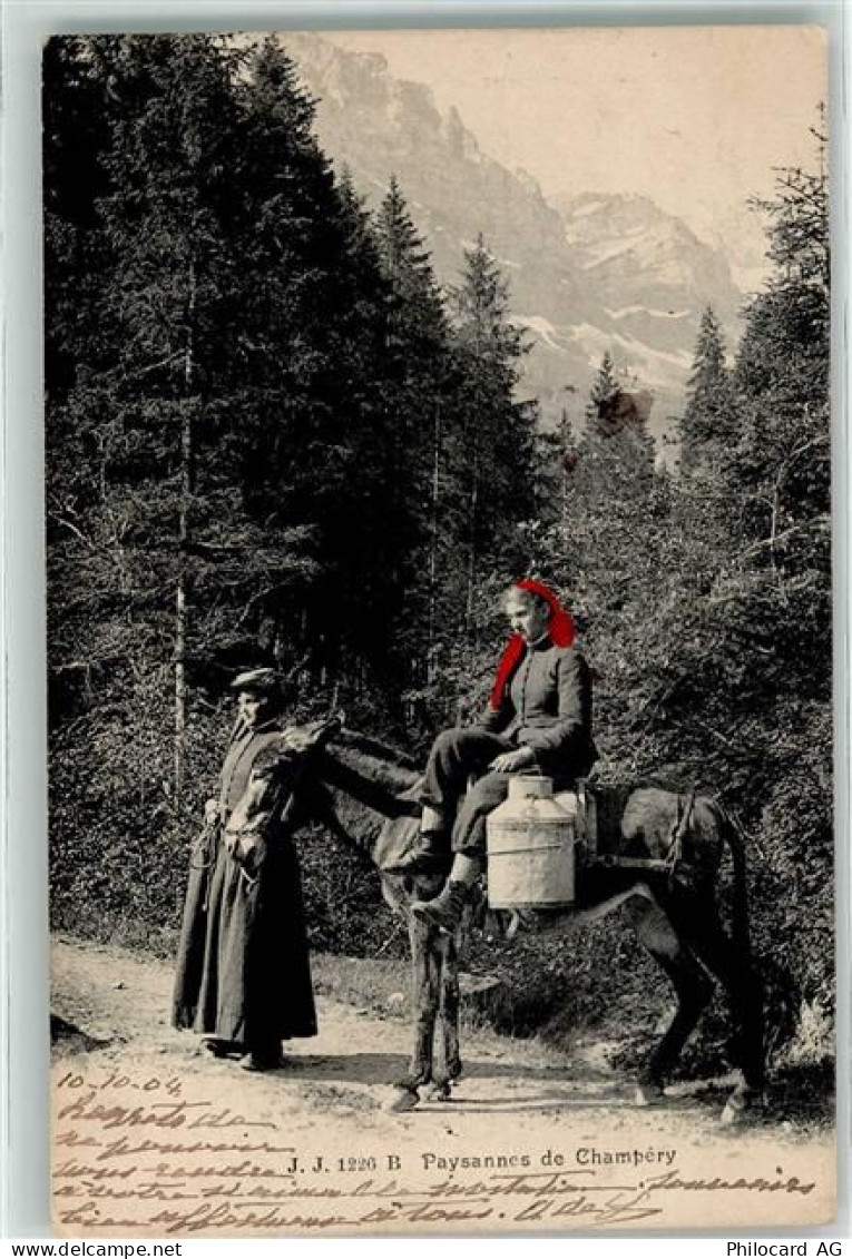 1874 Champéry - Paysannes - 10601793