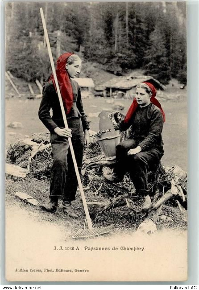 1874 Champéry - Paysannes - 39372786