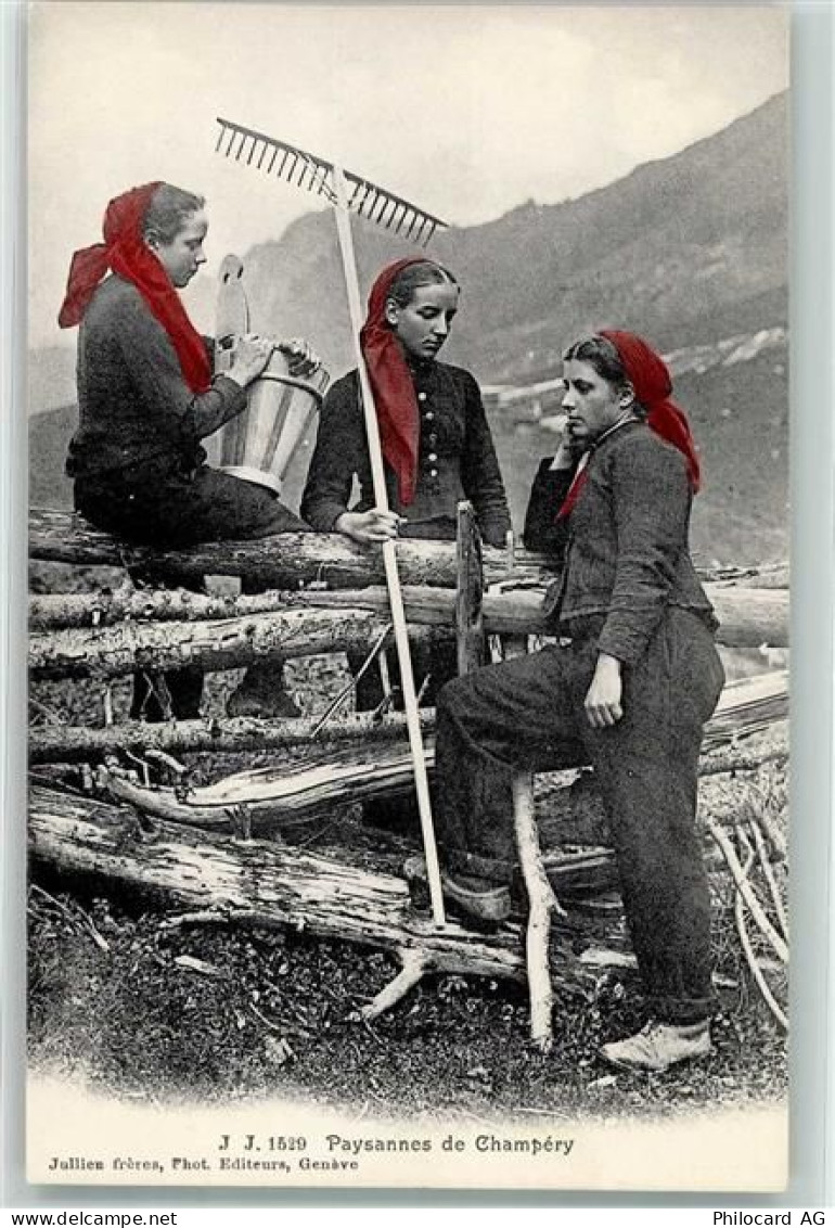 1874 Champéry - Paysannes - 39372798