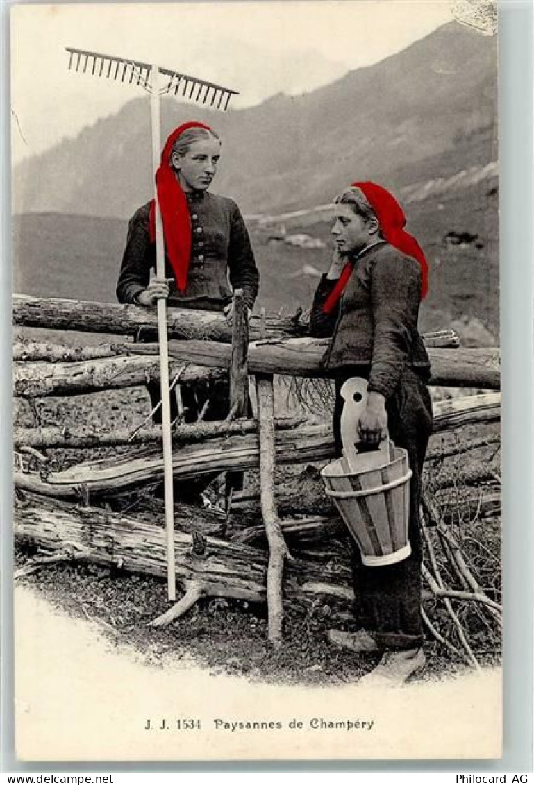 1874 Champéry - Paysannes - 39372820