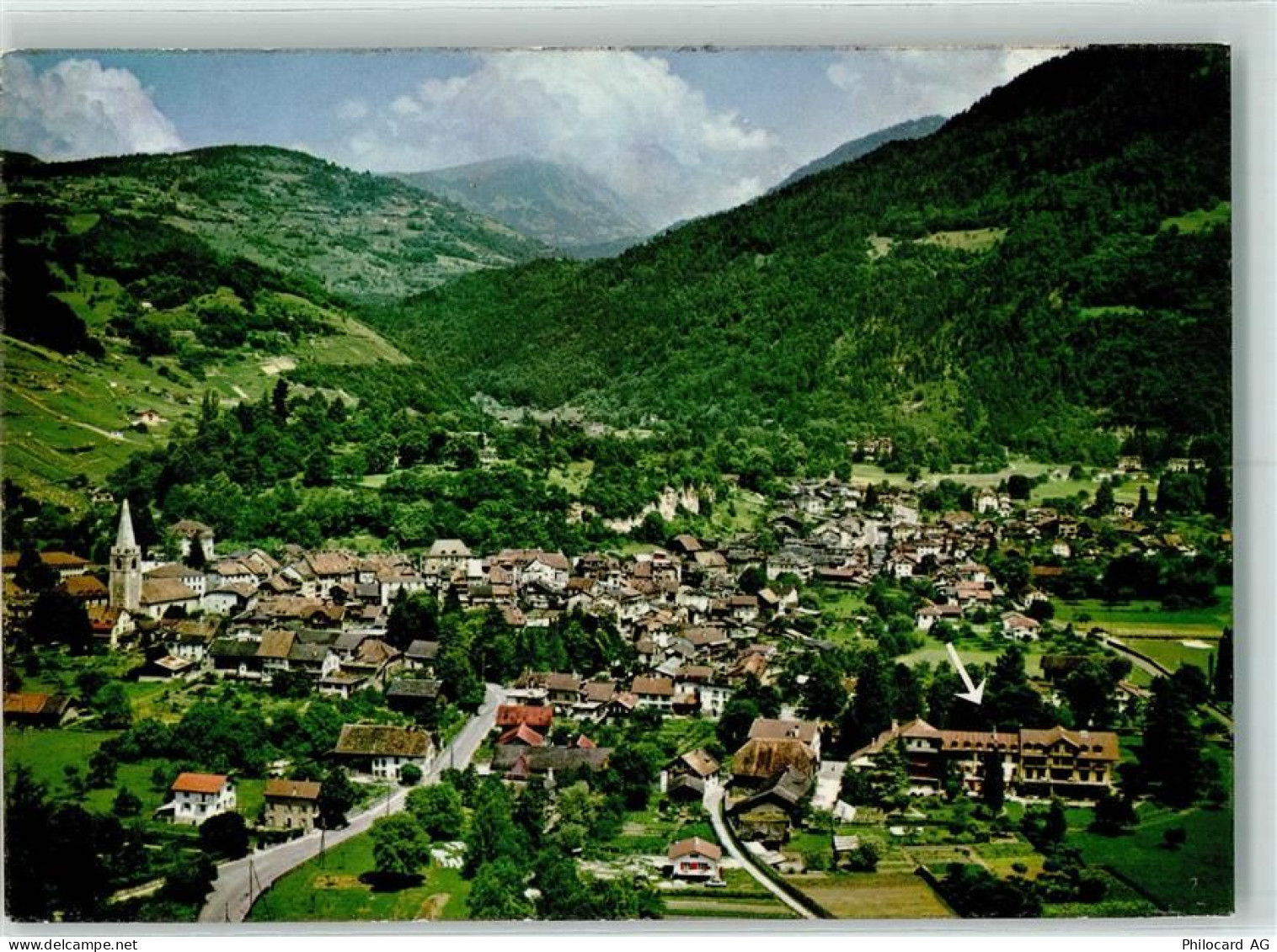 1880 Bex - En avion au-dessus de Bex Flugaufnahme - 10281975