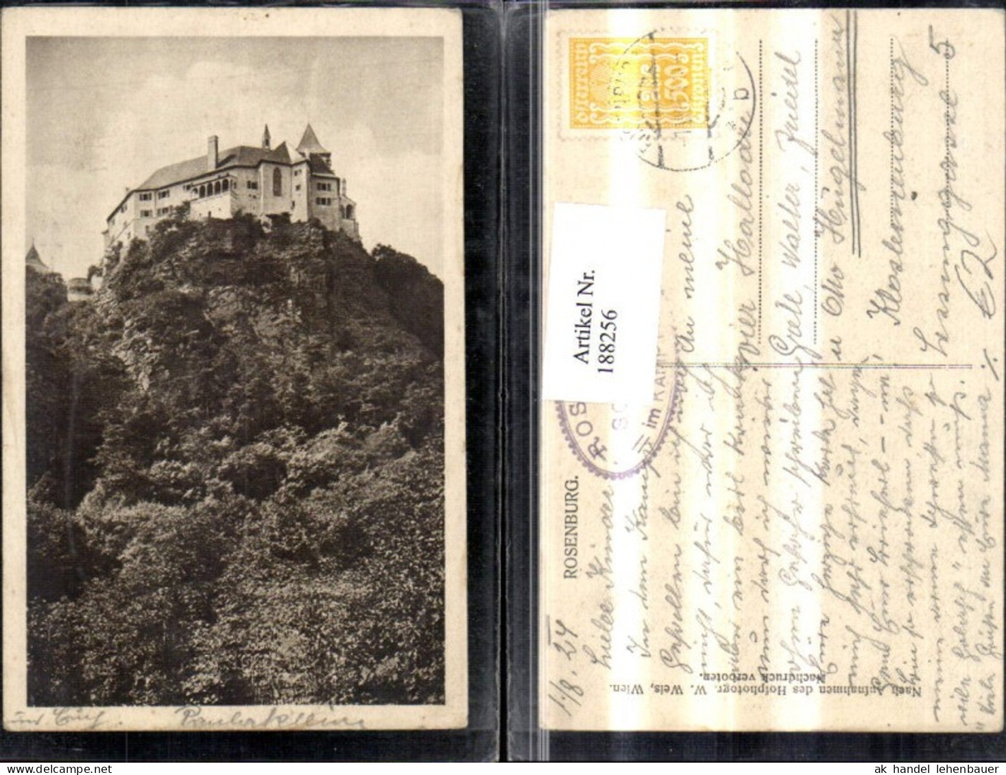 188256,Rosenburg Mold Ansicht Schloss Rosenburg