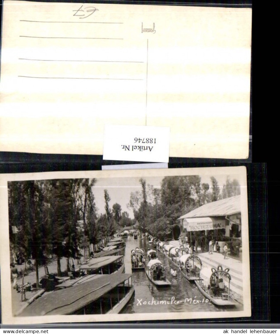 188746,Mexiko Mexico Xochimilco Partie Boote Restaurant Moctezuma