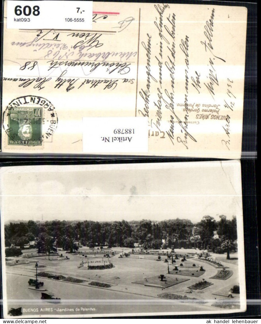 188789,Argentinien Buenos Aires Jardines de Palermo Gardens Garten