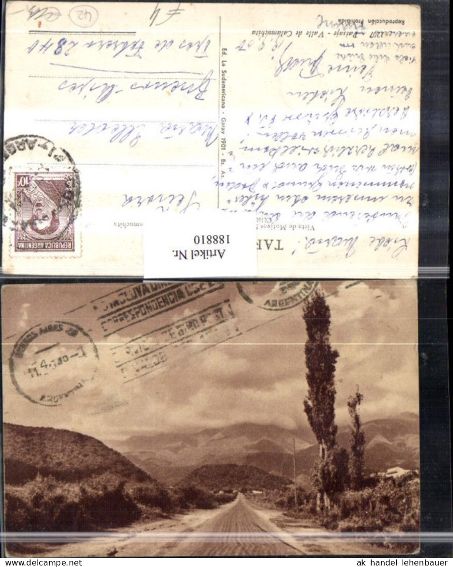 188810,Argentinien Paisaje Valle de Calamuchita Straßenansicht