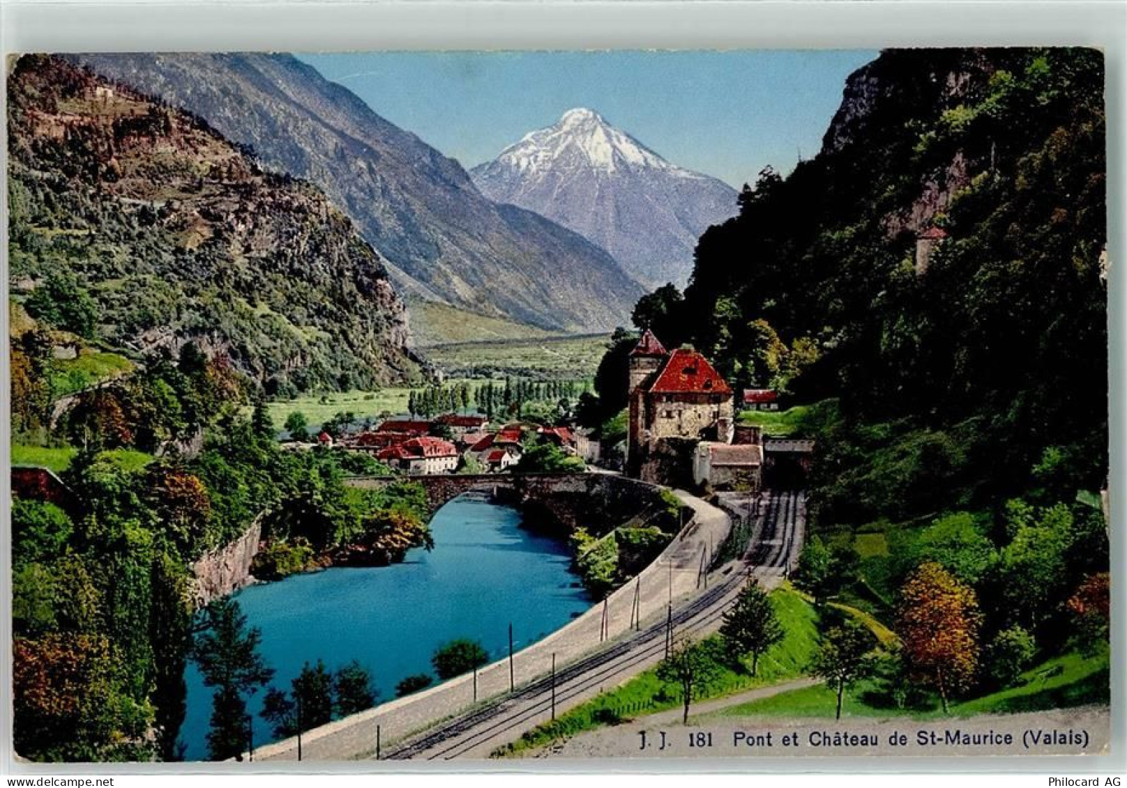 1890 St-Maurice - Brücke Schloss - 10590755