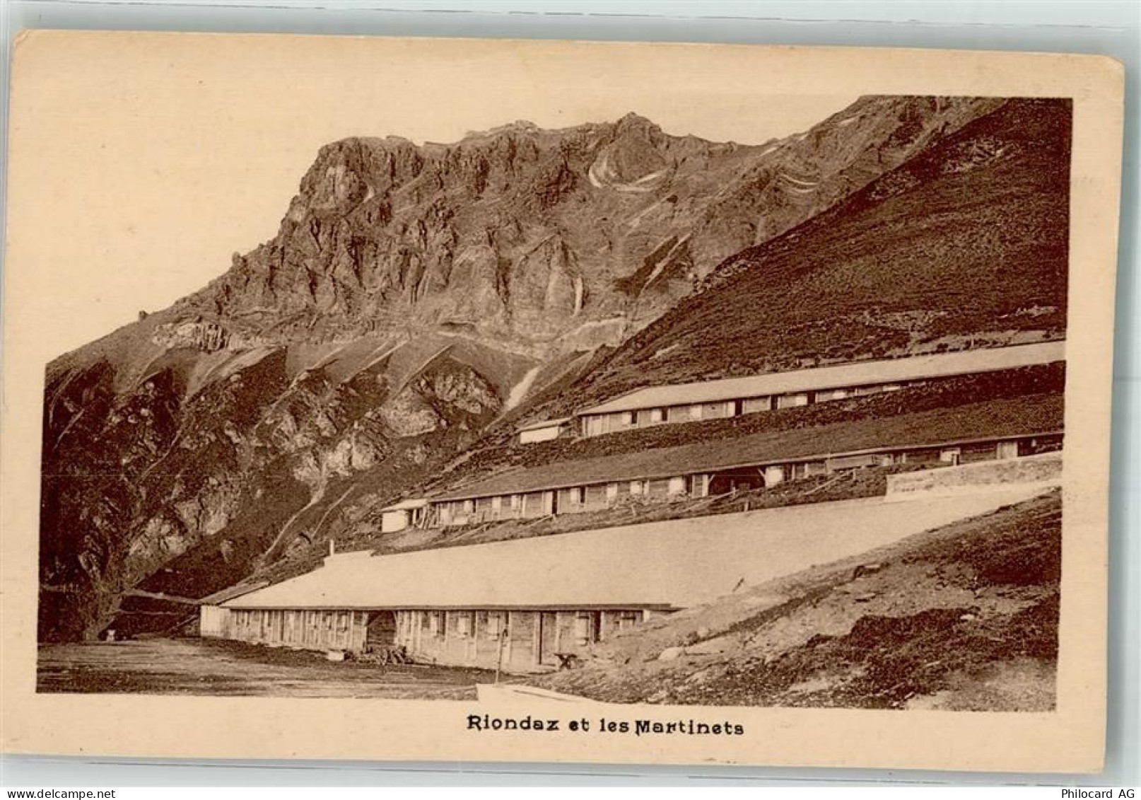 1892 Lavey-les-Bains Foto AK Kaserne Rionda et les Martinets - 38193998