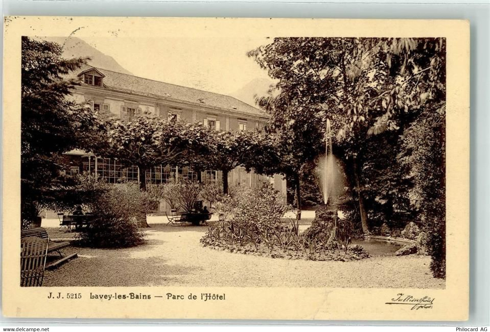 1892 Lavey-les-Bains Gebrauchsspuren Parc de l Hotel - 10592091