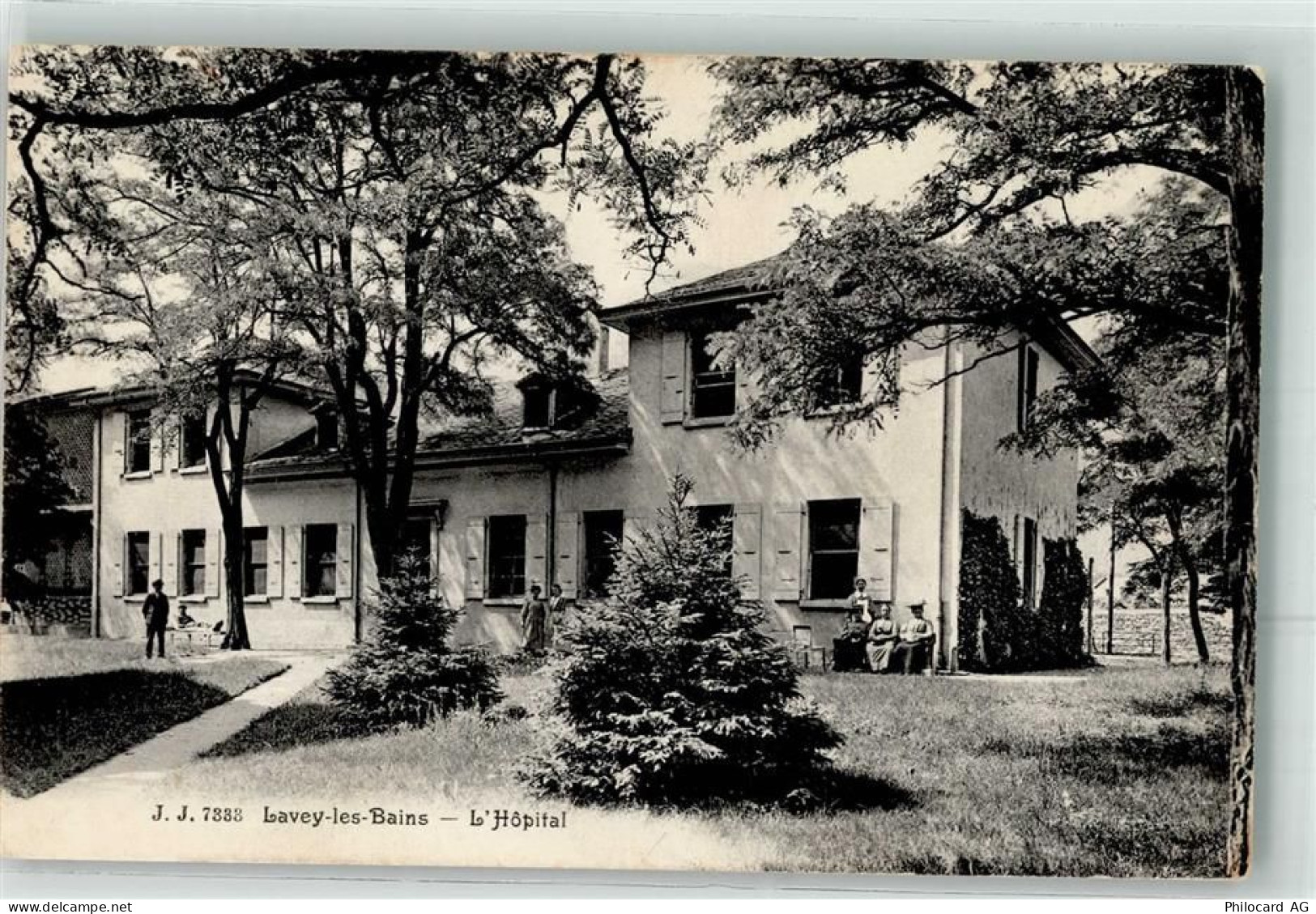 1892 Lavey-les-Bains Lithographie Krankenhaus - 10645078