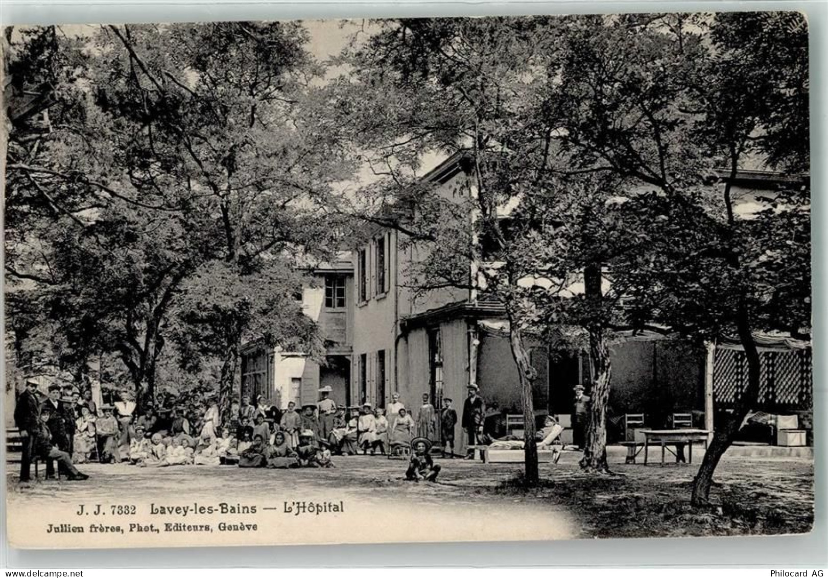 1892 Lavey-les-Bains Privatfoto AK Krankenhaus - 10645225