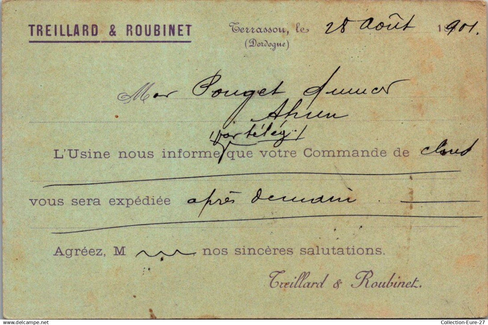 (19/04/25) 24-CPA TERRASSON LA VILLEDIEU