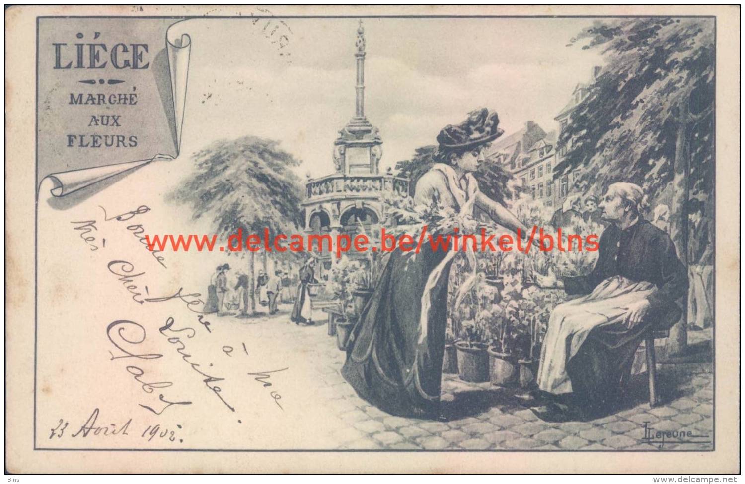 1902 Marché aux Fleurs