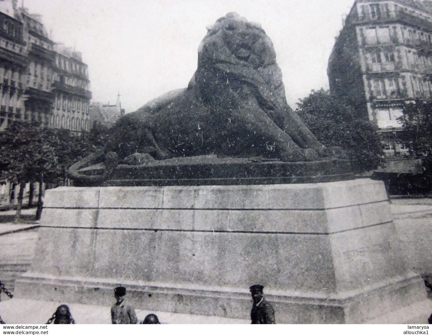 1903 LION DE BELFORT [75] Paris  Autres monuments, édifices-CPA-Carte postale Précurseur CAD à double couronne Paris XVI