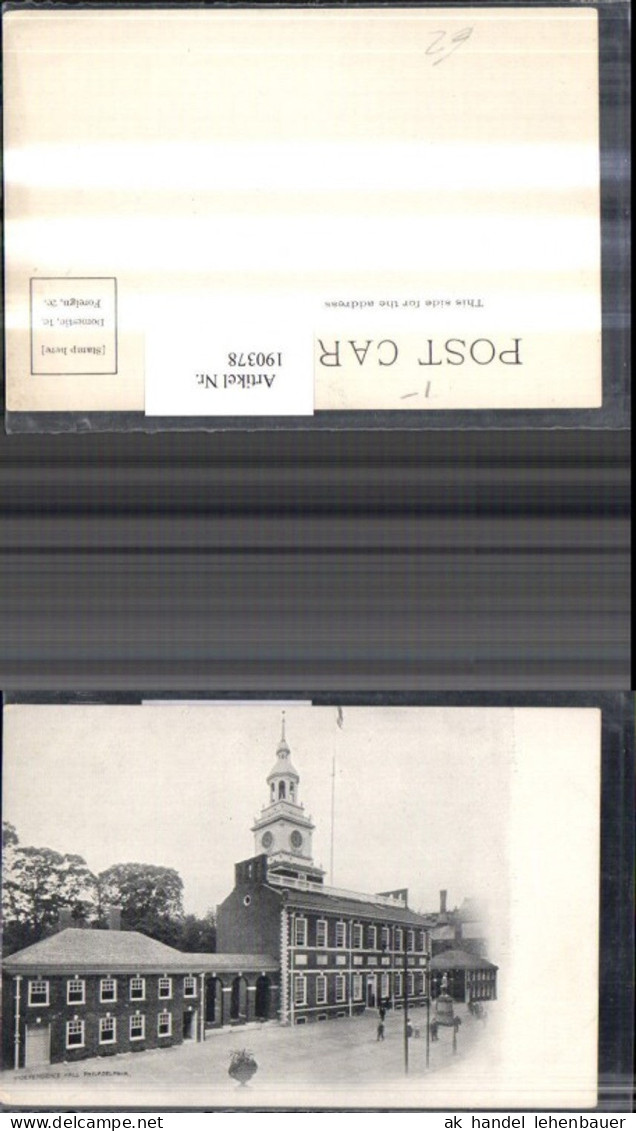 190378,Pennsylvania Philadelphia Independence Hall