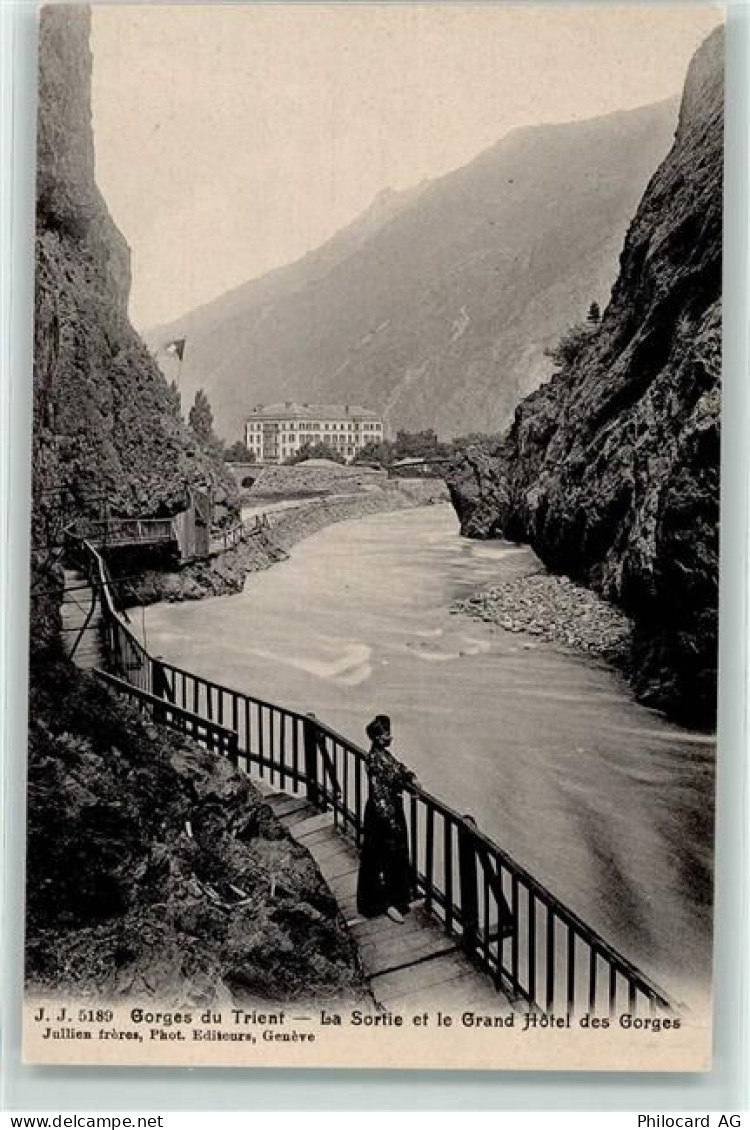 1904 Vernayaz - Gorges du Trient la Sortie et le Grand Hotel des Gorges... - 10600544