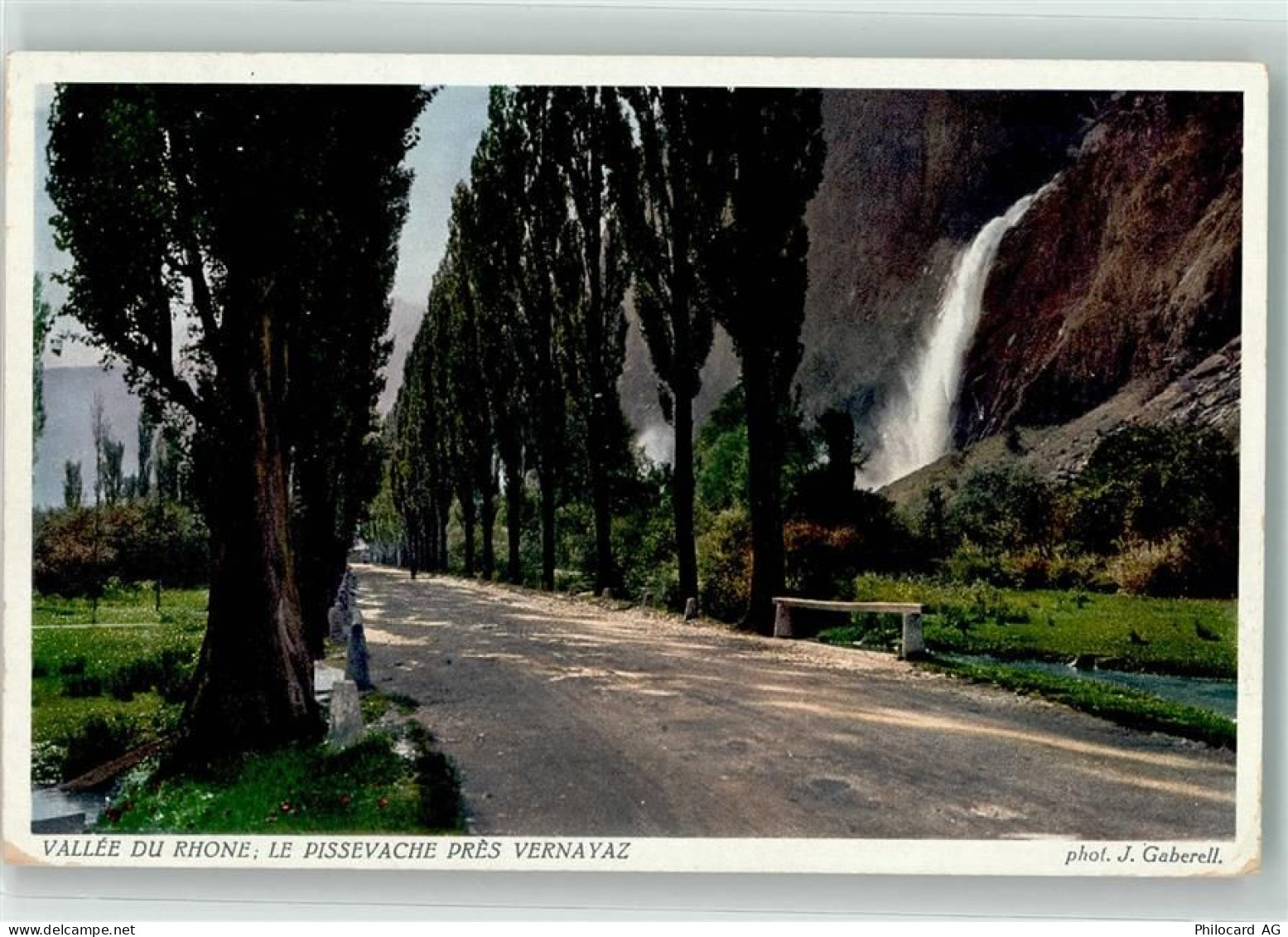 1904 Vernayaz - J. Gaberell Wasserfall Rhonetal - 39490241