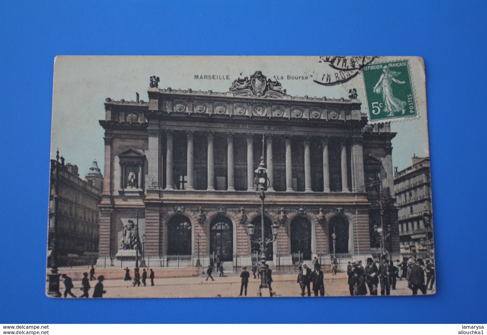 1905 palais de LA BOURSE Canebière, centre ville MARSEILLE CPA-Carte Postale [13] Bouches-du-Rhône-pour Vallaugiers gard