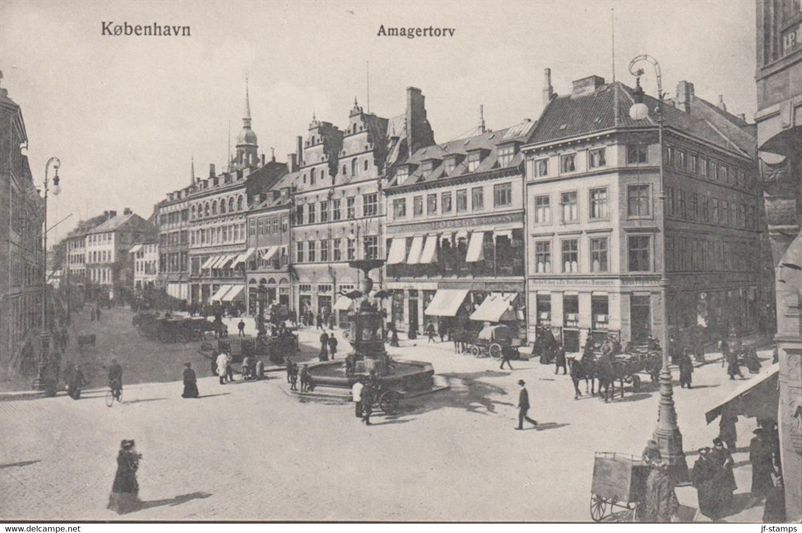1907. DANMARK. Fine Postcard København Amagertorv.  - JF436358