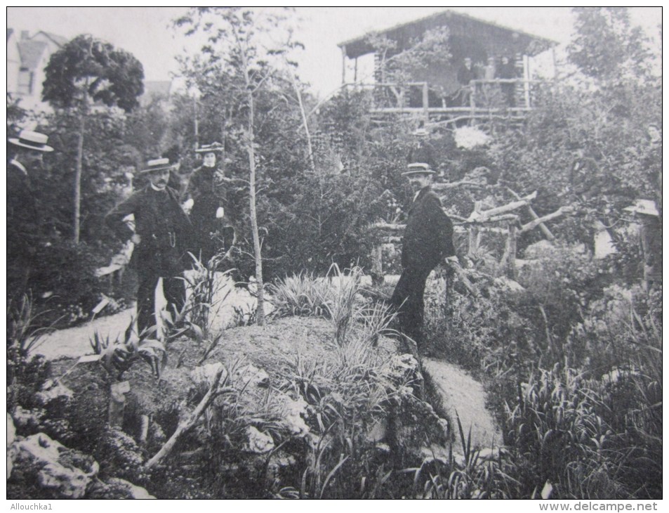 1908 CPA > Sainte-Savine (Aube 10)Champagne-Ardenne: Le jardin botanique alpestre —> meilleurs voeux de bonheur