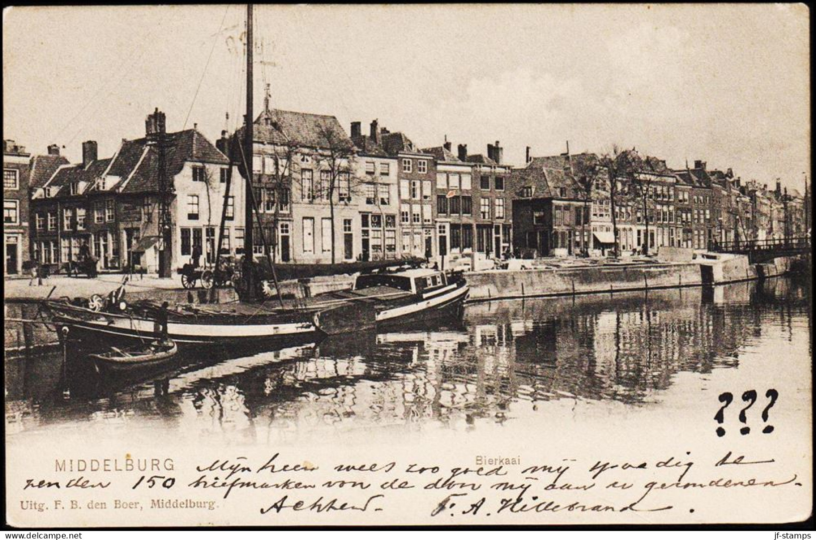 1908. MIDDELBURG Bierkaai. 5 c. MIDDELBURG 28.4.08. (Michel 54) - JF190486