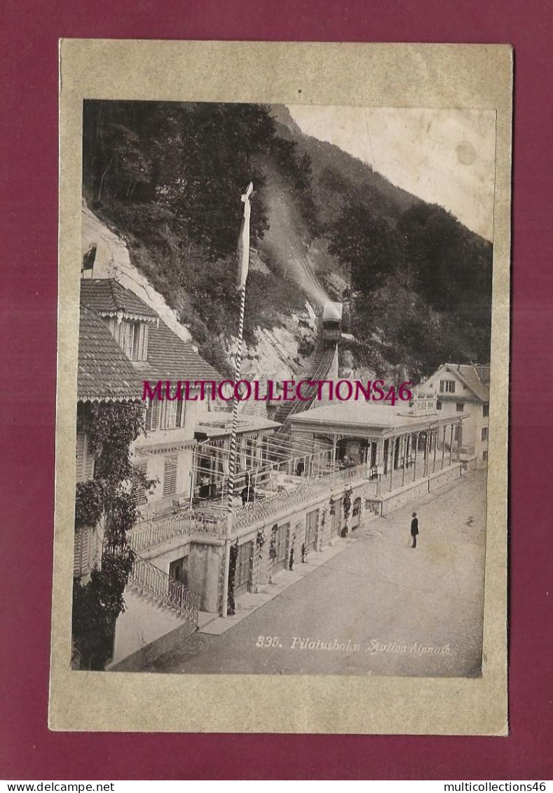 190825F - VUE ANCIENNE - SUISSE SWISS Pilatusbahn Station Alpnach - gare train